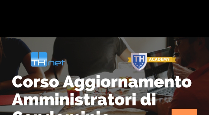 CORSO DI AGGIORNAMENTO AMMINISTRATORI DI CONDOMINIO – SETTEMBRE/OTTOBRE 2026
